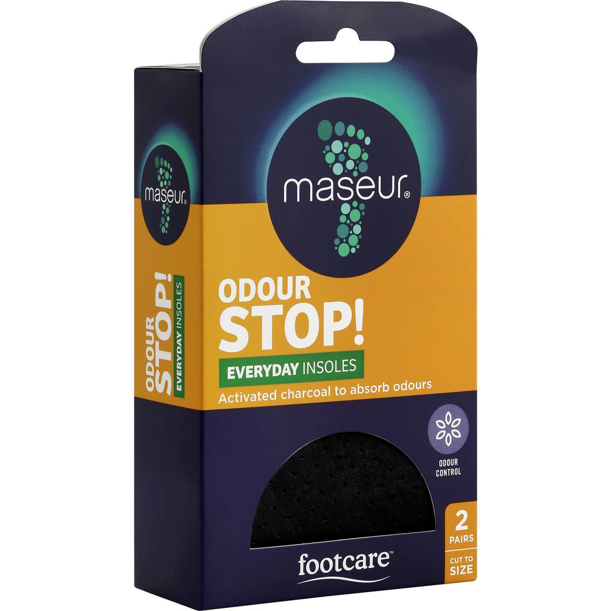 Maseur Footcare Odour Insoles Regular
