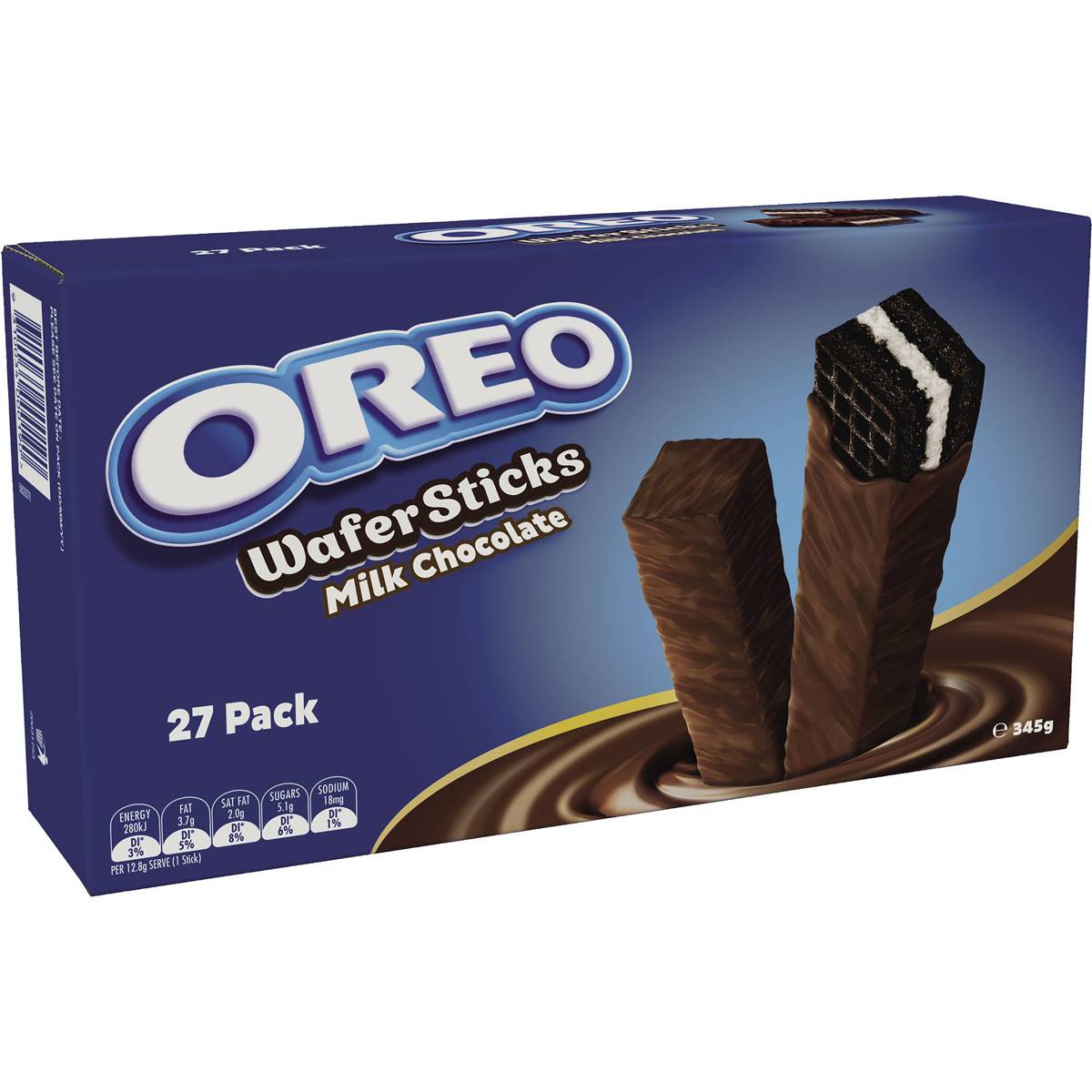 Calories in Oreo Milk Chocolate Wafer Sticks calcount