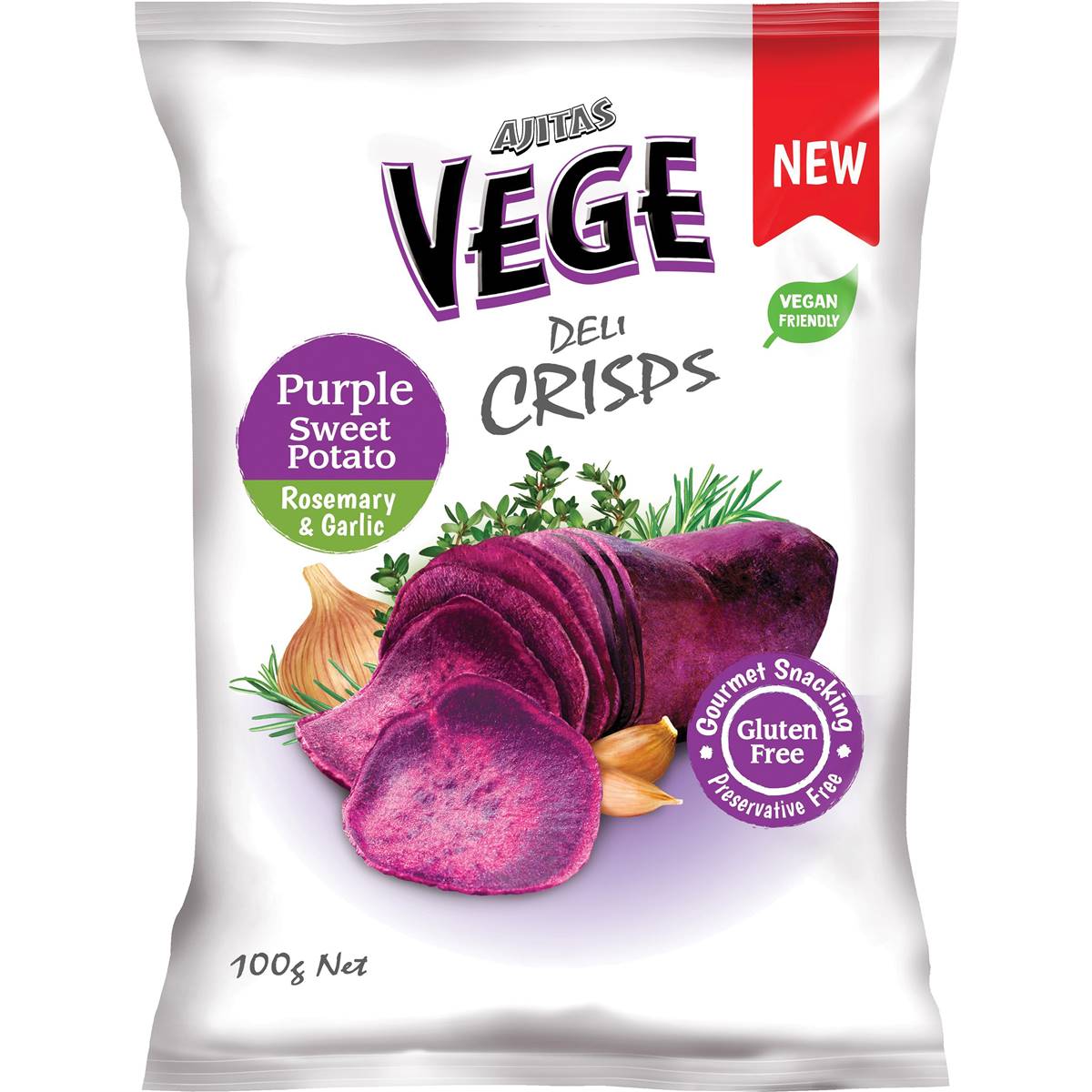 Vege Chips Deli Crisps Purple Sweet Potato