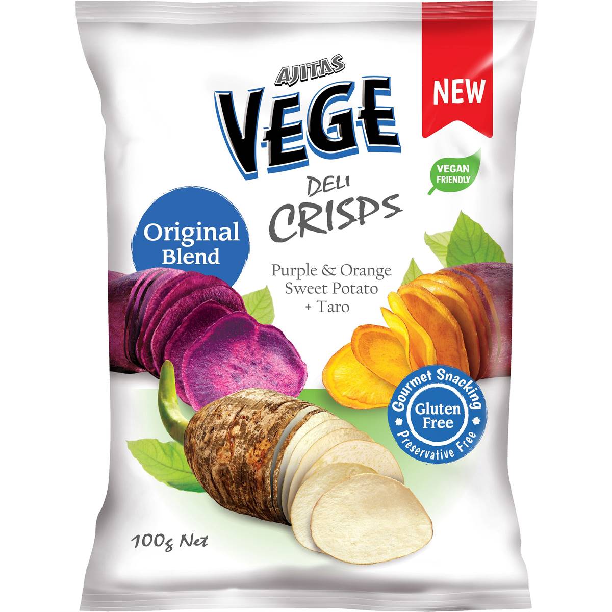 Calories in Vege Chips Deli Crisps Original