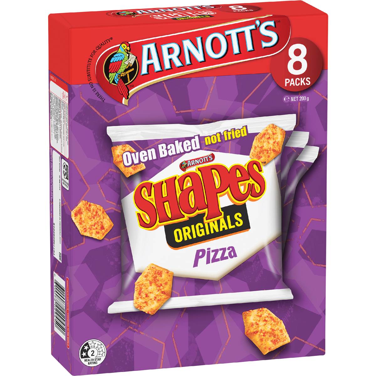 Calories in Arnott's Shapes Originals Pizza calcount