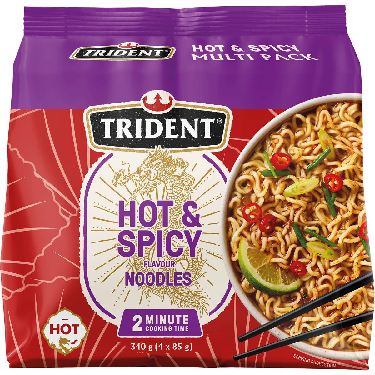 Trident Hot & Spicy Instant Noodles