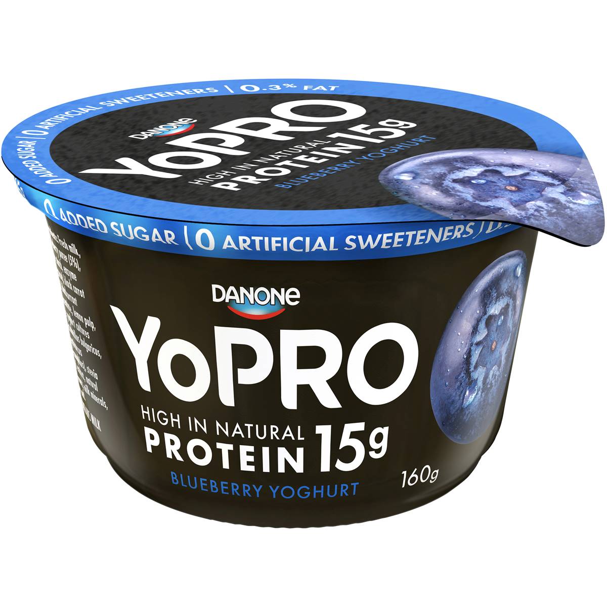 Calories in Yopro High Protein Blueberry Greek Yoghurt
