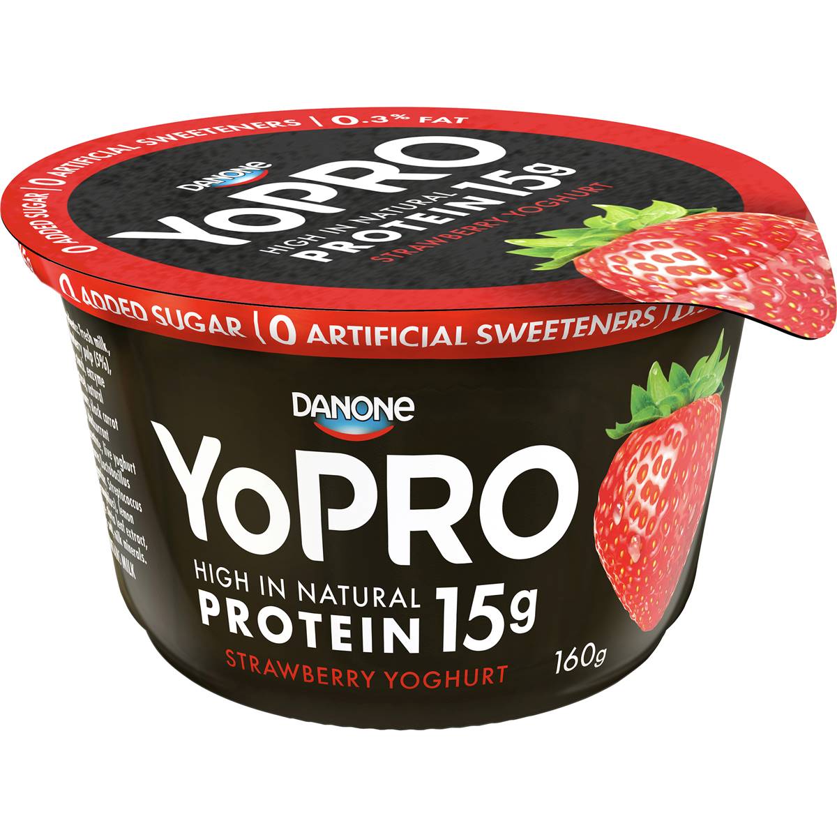 Calories in Yopro High Protein Strawberry Greek Yoghurt