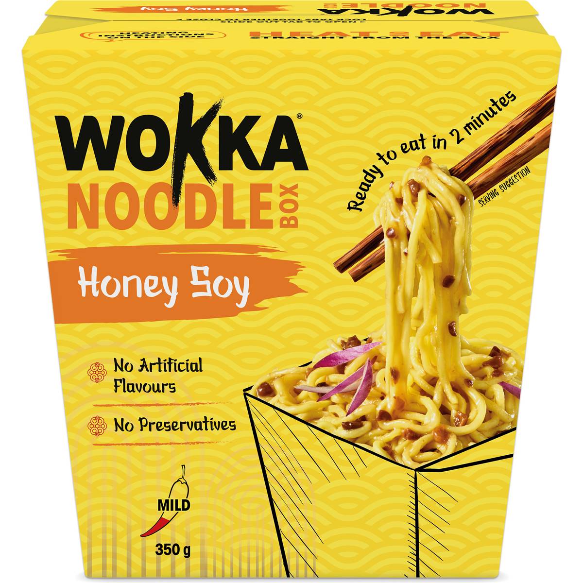 Wokka Honey Soy Noodle Box 350g