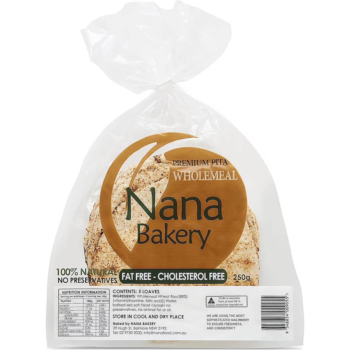 Nana Premium Pita Bread Wholemeal
