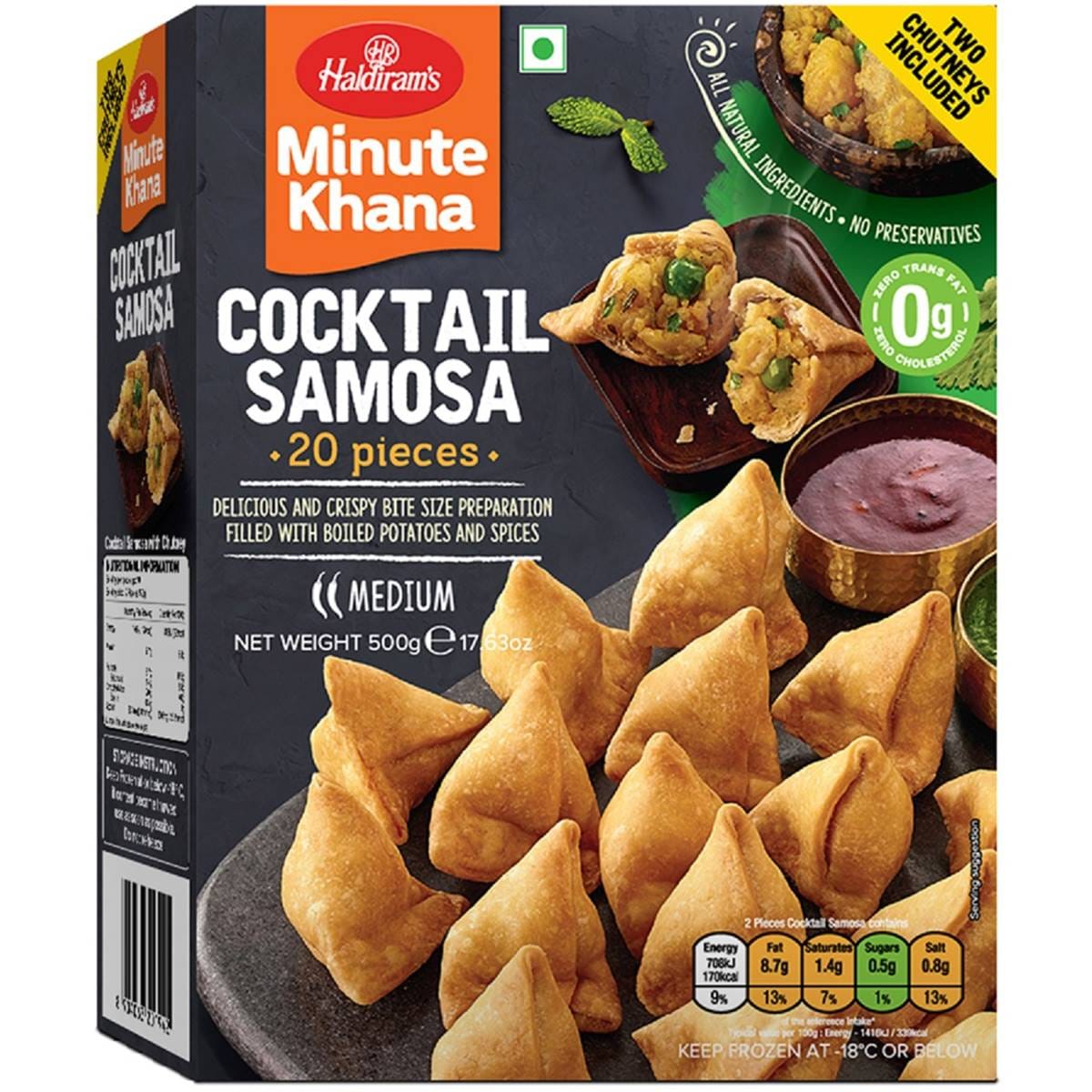 Haldiram's Cocktail Samosa 20 pack