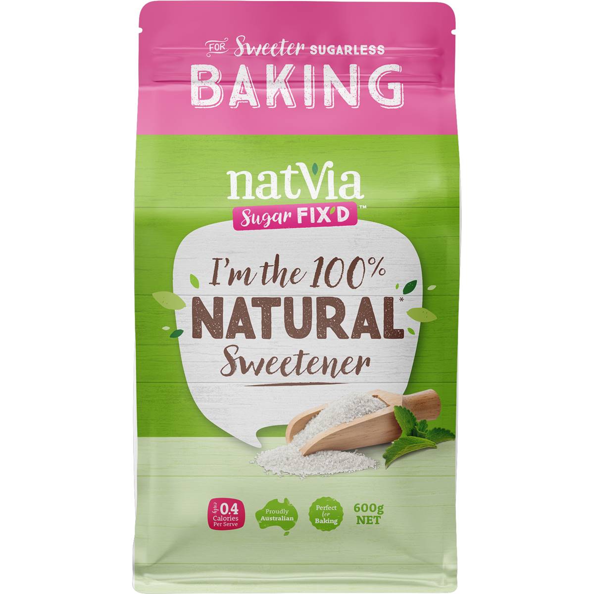 Calories in Natvia Natural Sweetener Organic Stevia