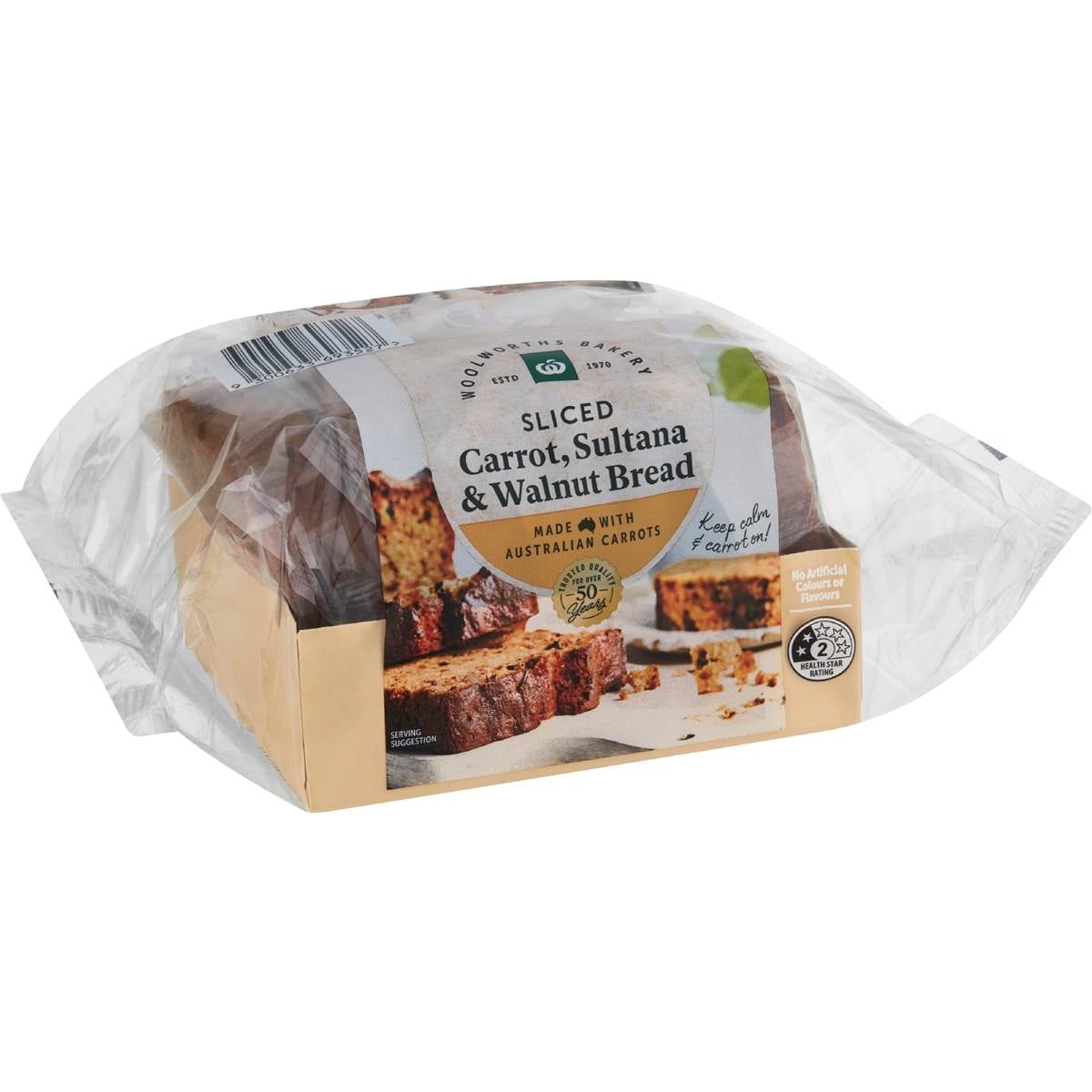 Calories in Woolworths Carrot Loaf calcount