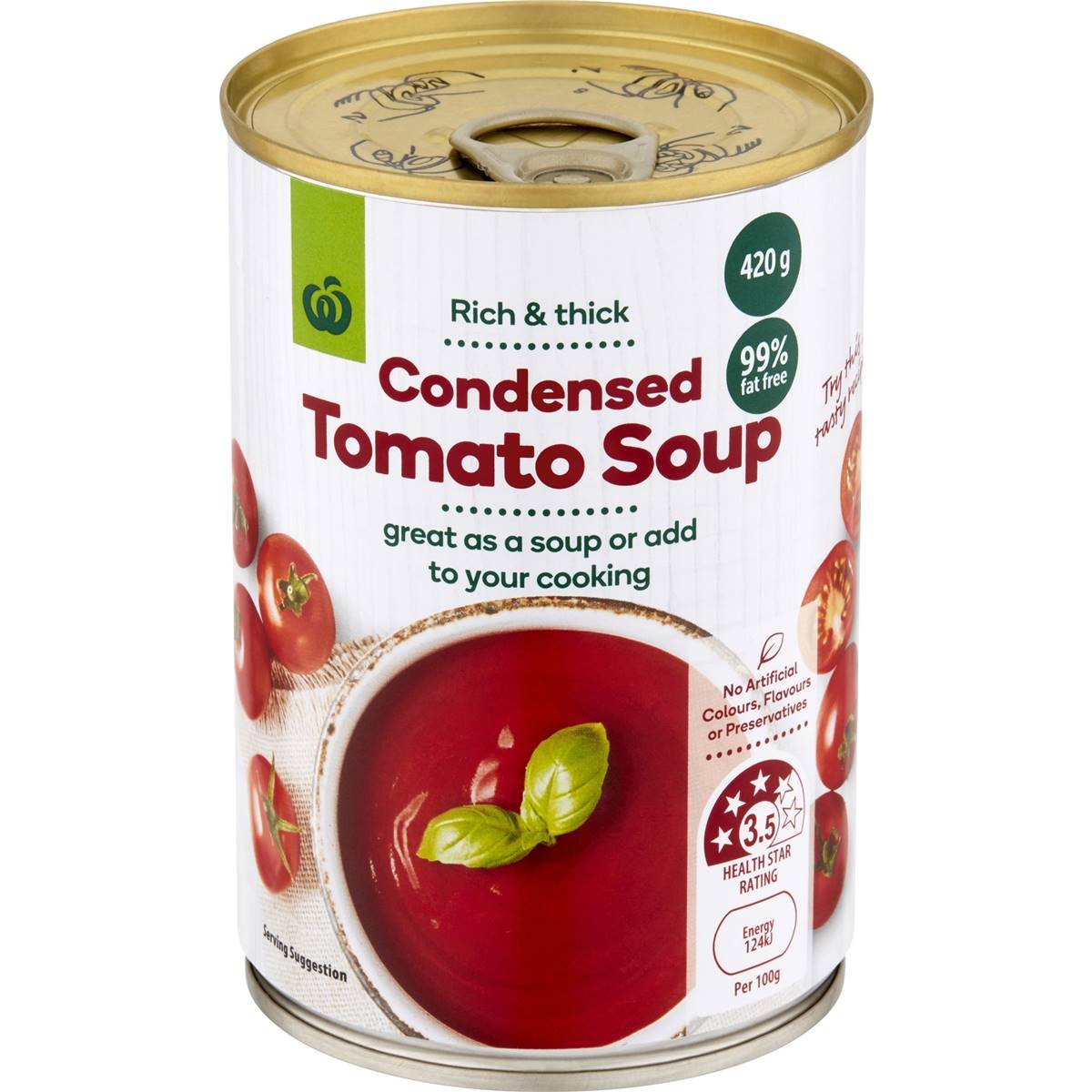 Calories in Woolworths Tomato Soup calcount