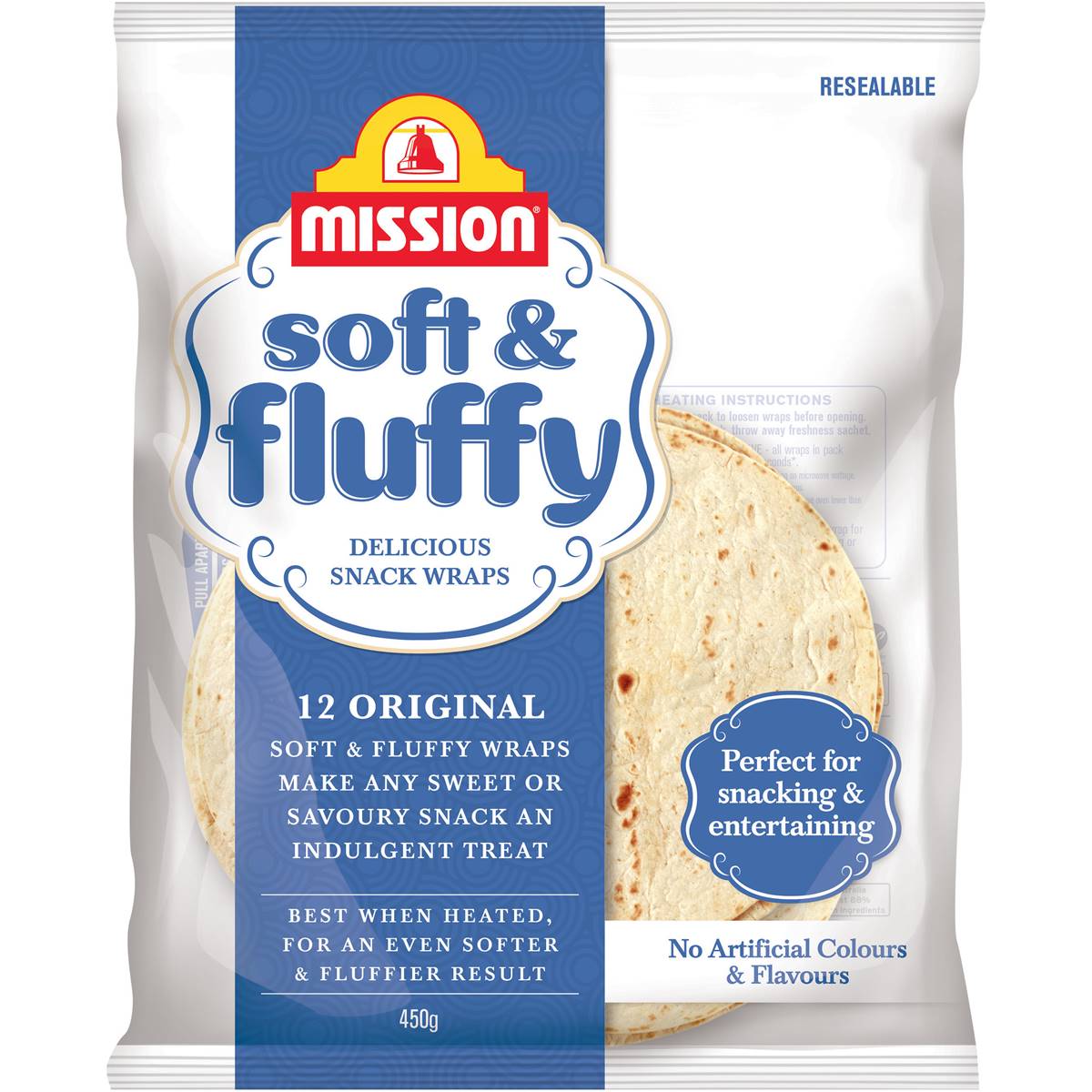 Calories in Mission Wraps Soft & Fluffy calcount