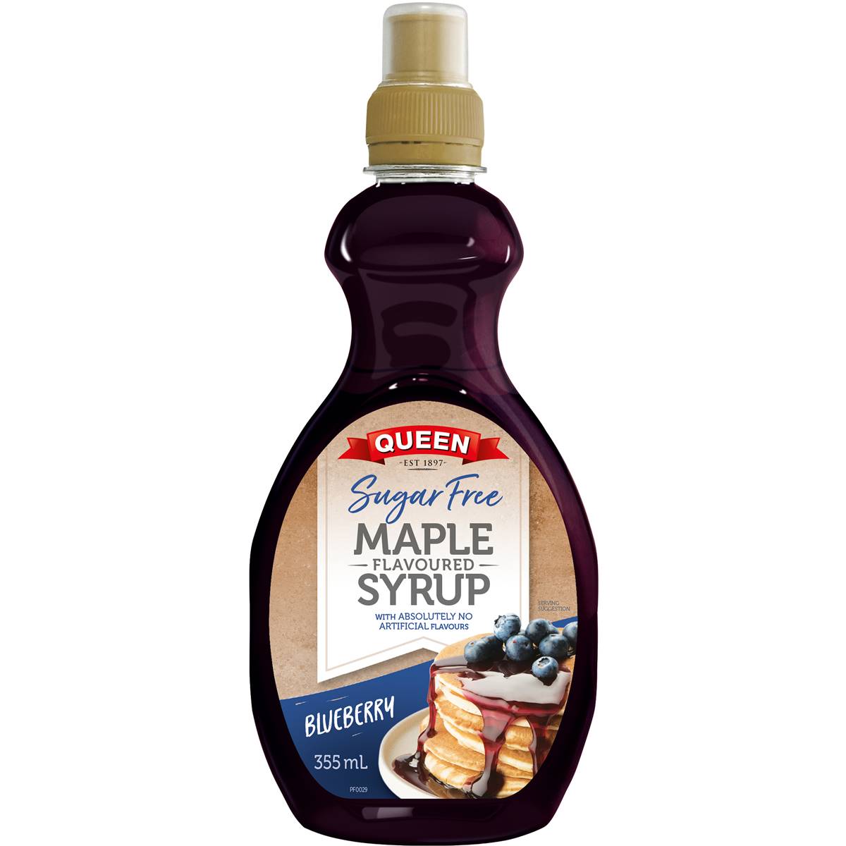 Calories in Queen Sugar Free Blueberry Maple Flavoured Syrup calcount