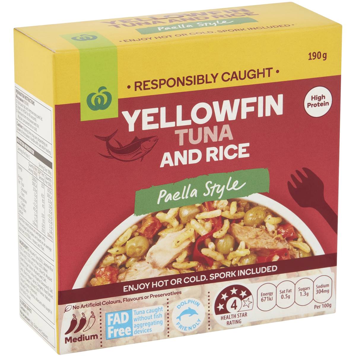 160 calories in Woolworths Tuna And Rice Paella Style (100g) calcount
