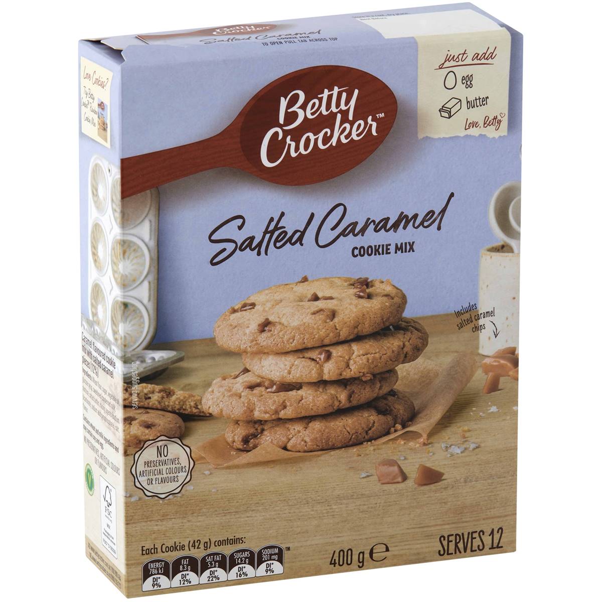 Calories in Betty Crocker Limited Edition Salted Caramel Cookie Mix