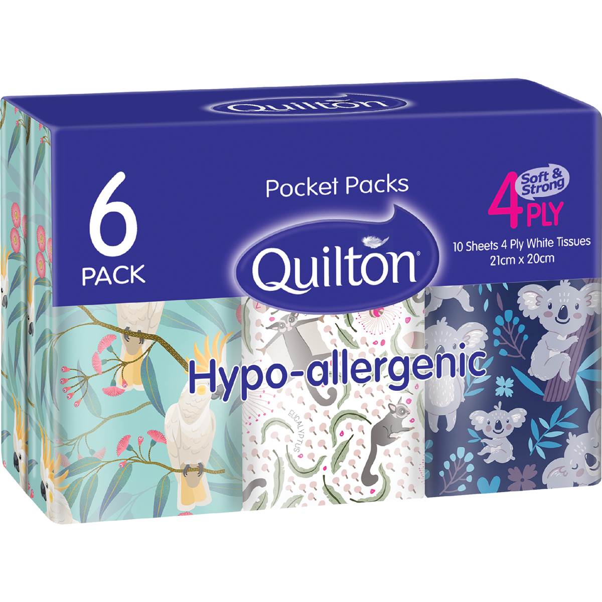 Quilton Pocket Packs 4Ply Hypo Allergenic