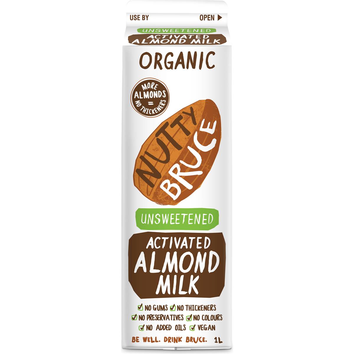 Calories in Nutty Bruce Unsweetened Almond Milk calcount