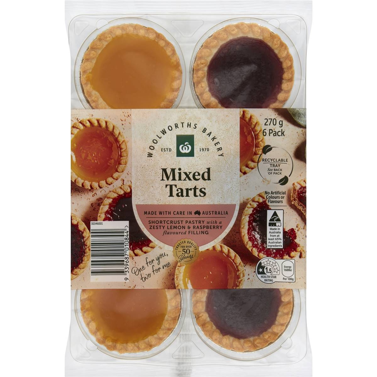 Calories in Woolworths Mixed Tarts