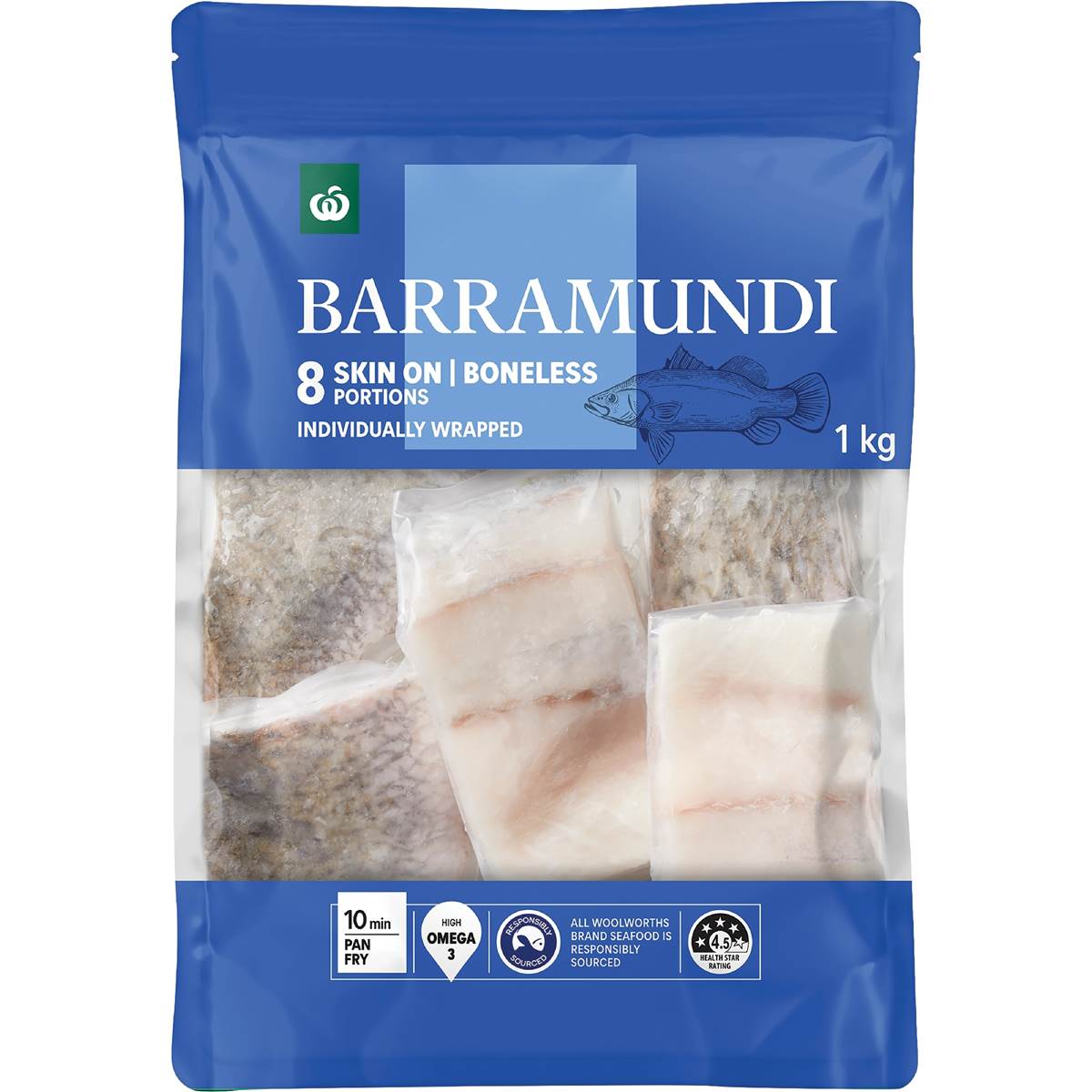 Woolworths Frozen Barramundi