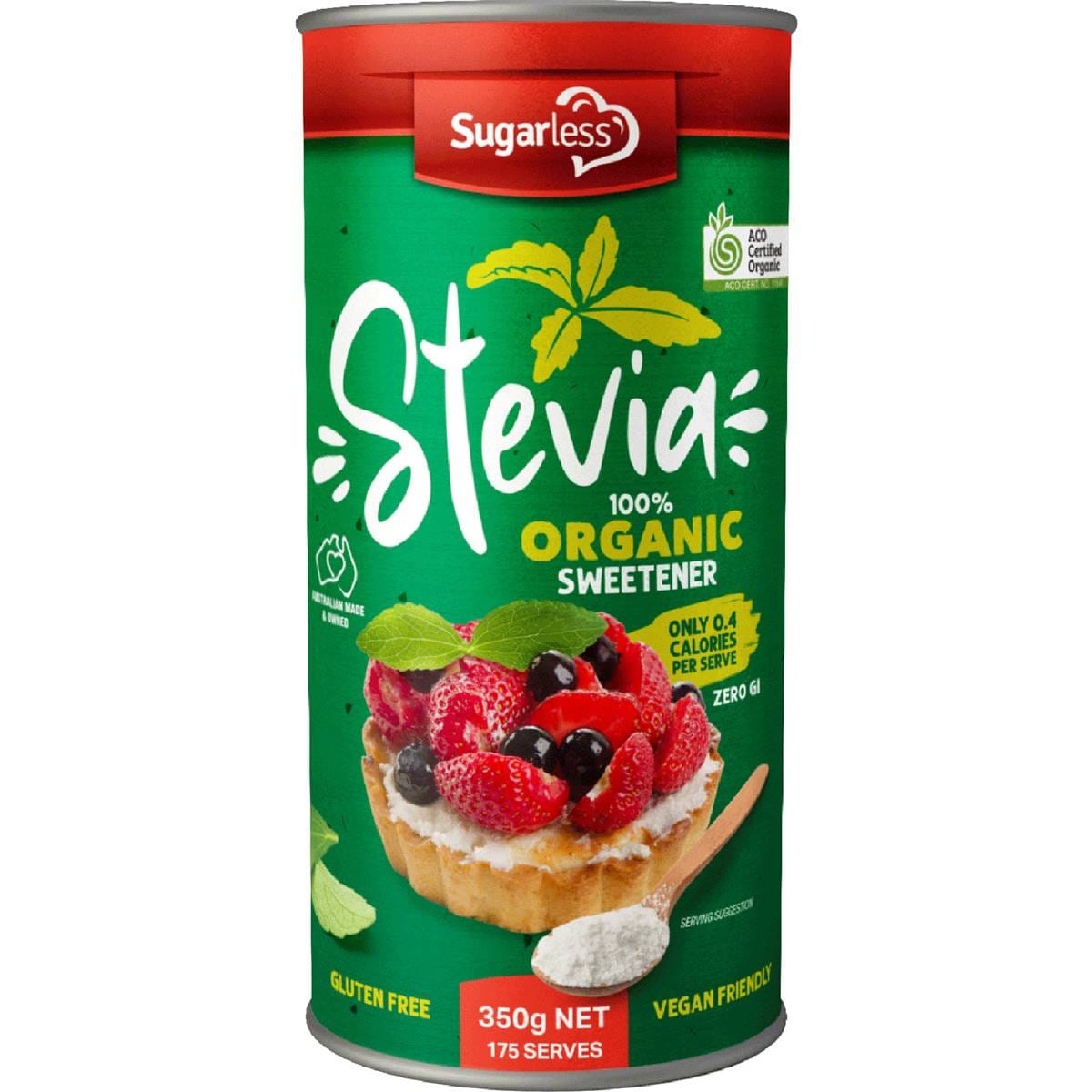 Calories in Sugarless Stevia Organic calcount