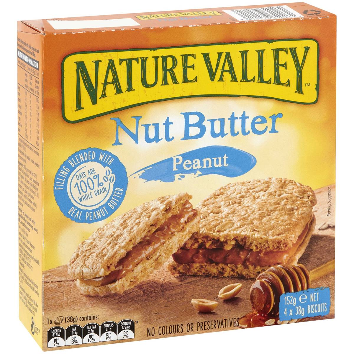 Calories in Nature Valley Nut Butter Peanut
