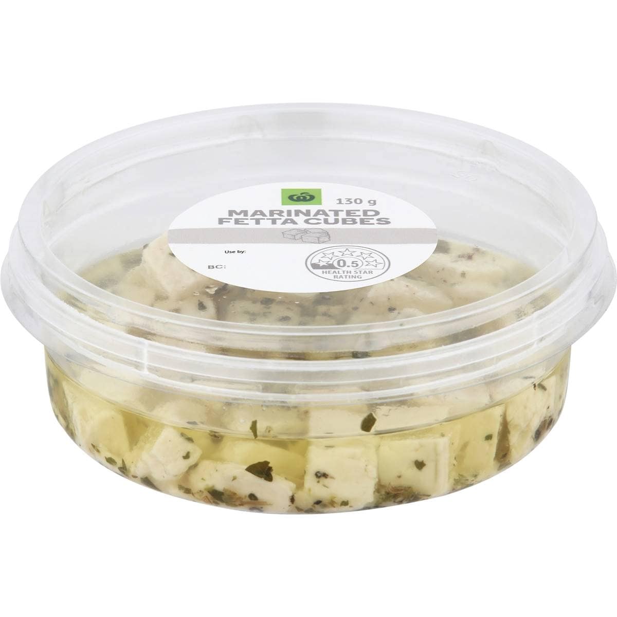 Woolworths Marinated Feta Cubes 130g