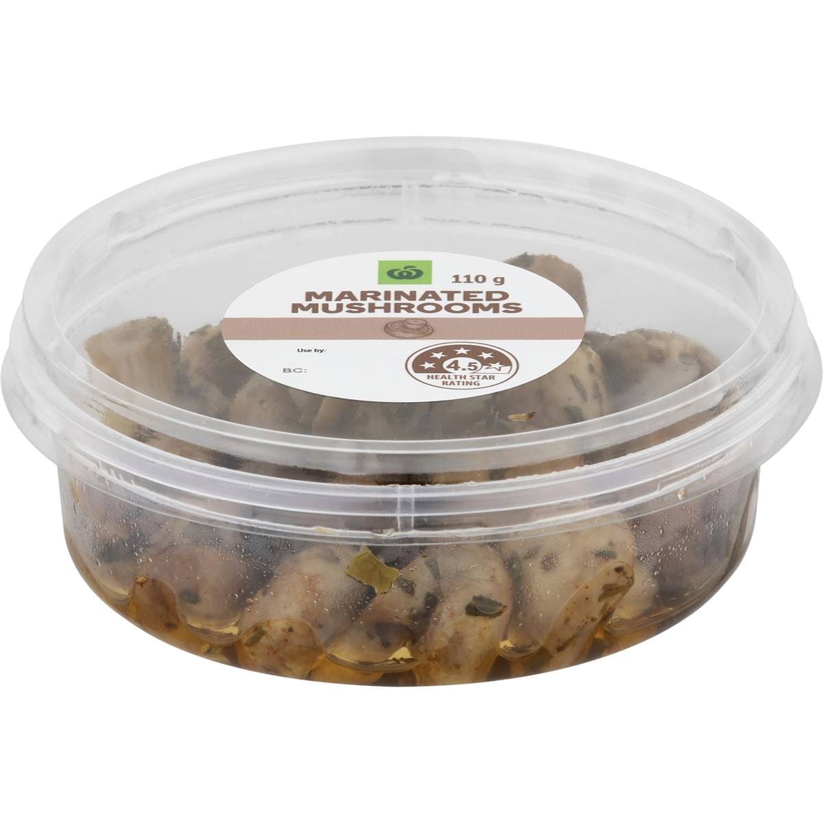 Woolworths Marinated Button Mushrooms 110g