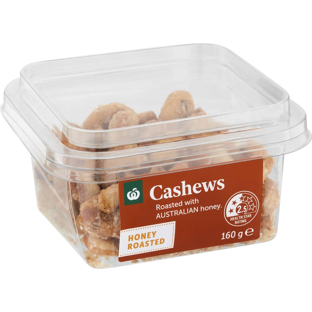 Calories in Woolworths Cashew Honey Snack Pots