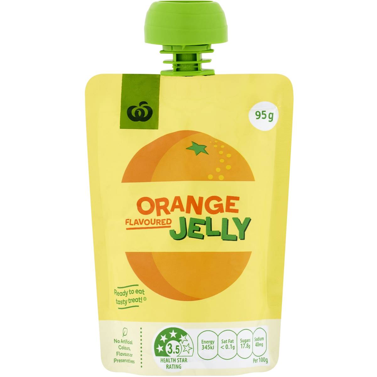 Woolworths Orange Flavoured Jelly In Pouch