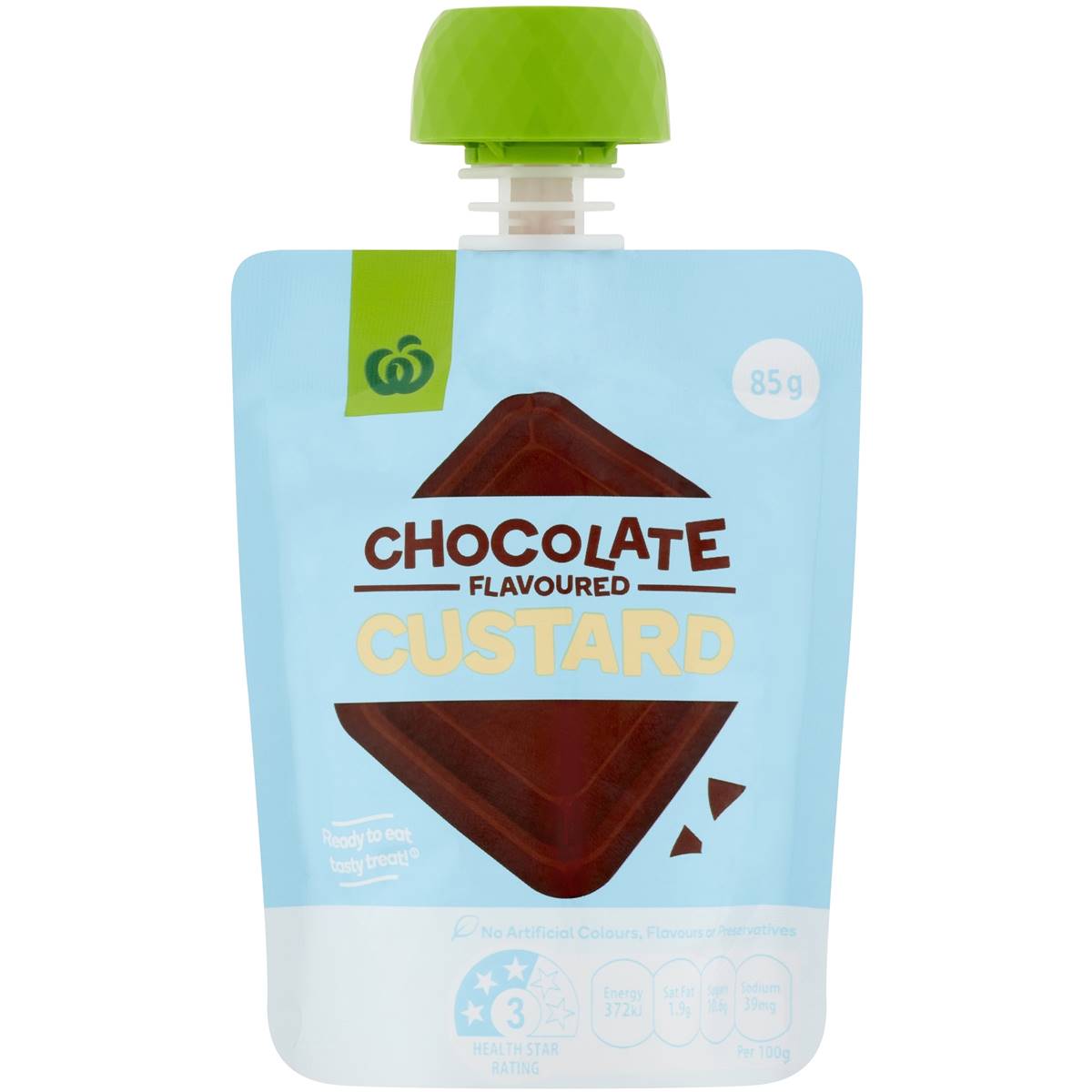 Calories in Woolworths Chocolate Flavoured Custard