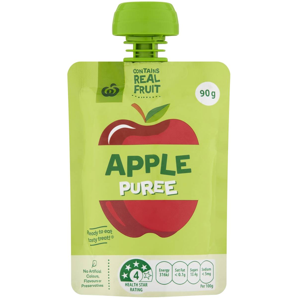 Calories in Woolworths Apple Puree In Pouch