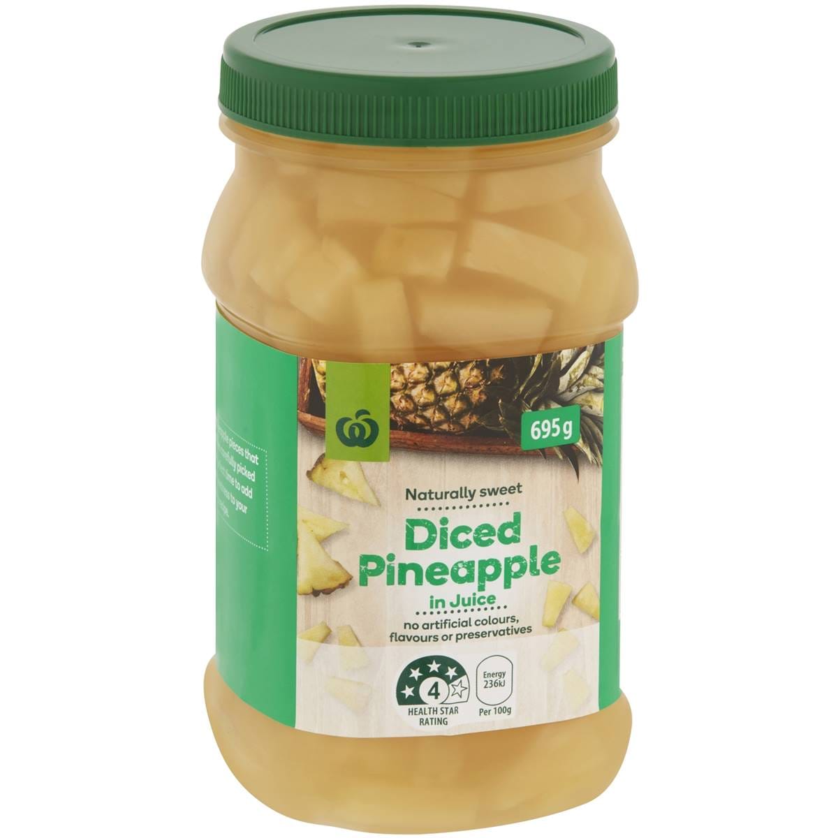 Woolworths Diced Pineapple In Juice