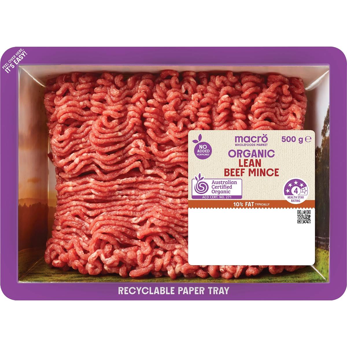 Macro Organic Lean Beef Mince 500g