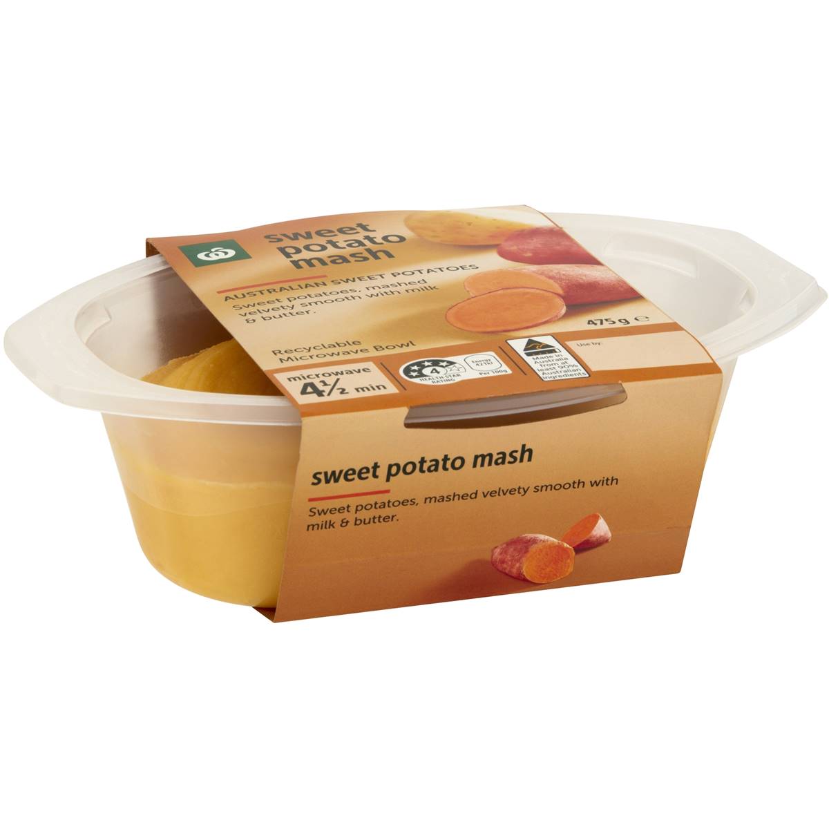Calories in Woolworths Sweet Potato Mash