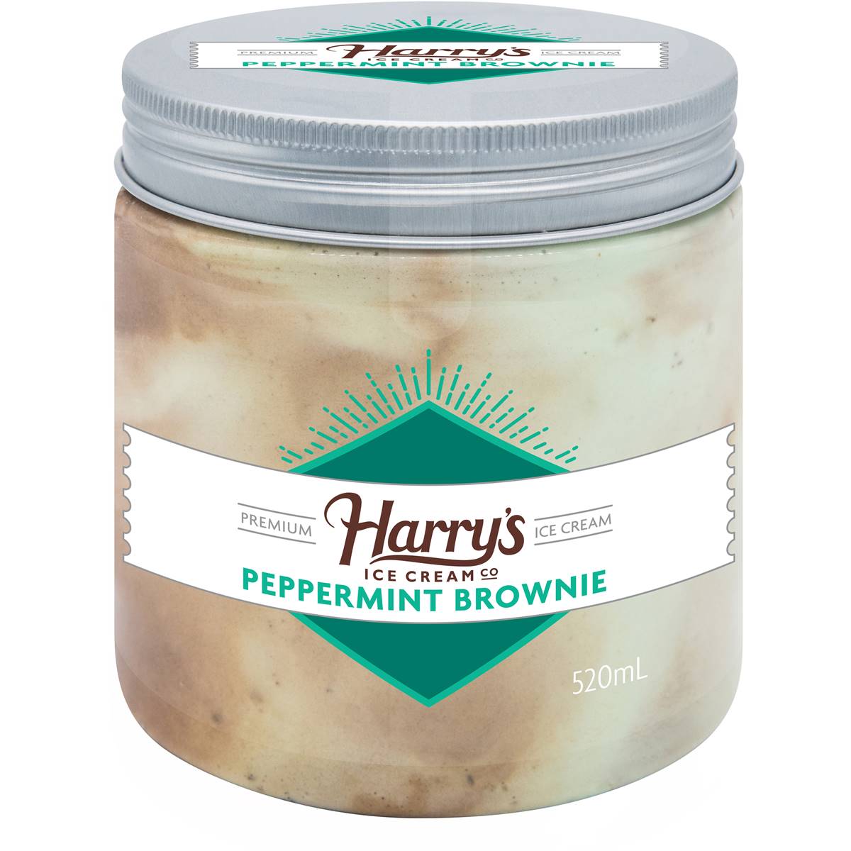 Calories in Harry's Ice Cream Peppermint Brownie Ice Cream calcount