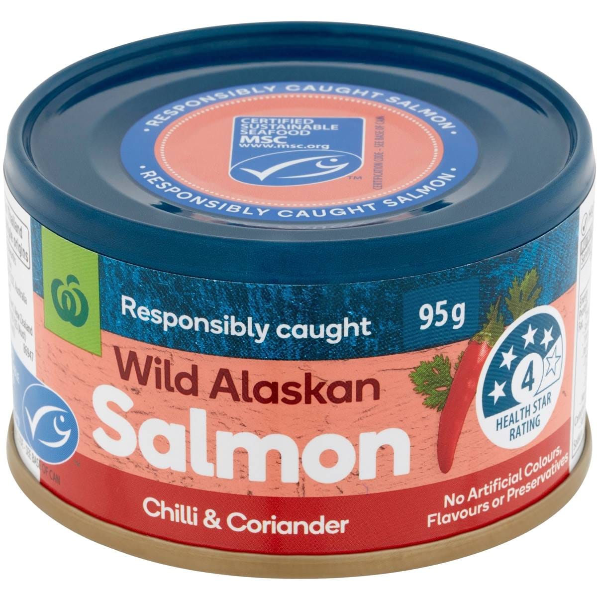 Calories in Woolworths Salmon Chilli & Coriander calcount