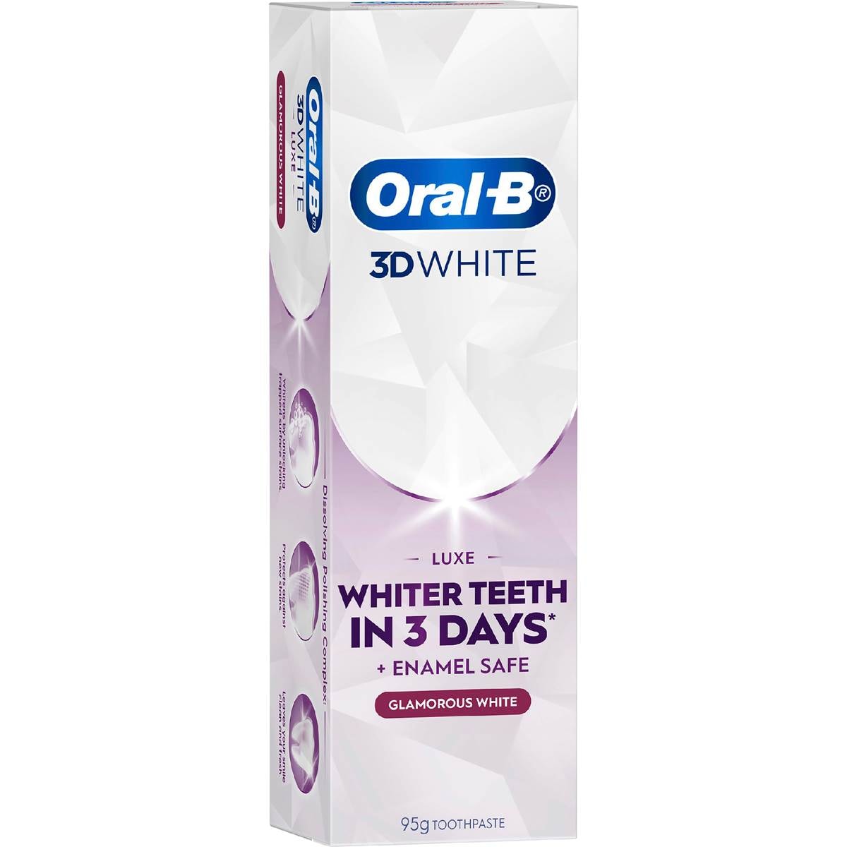 Oral-B 3D White Luxe Glamorous Toothpaste 95g