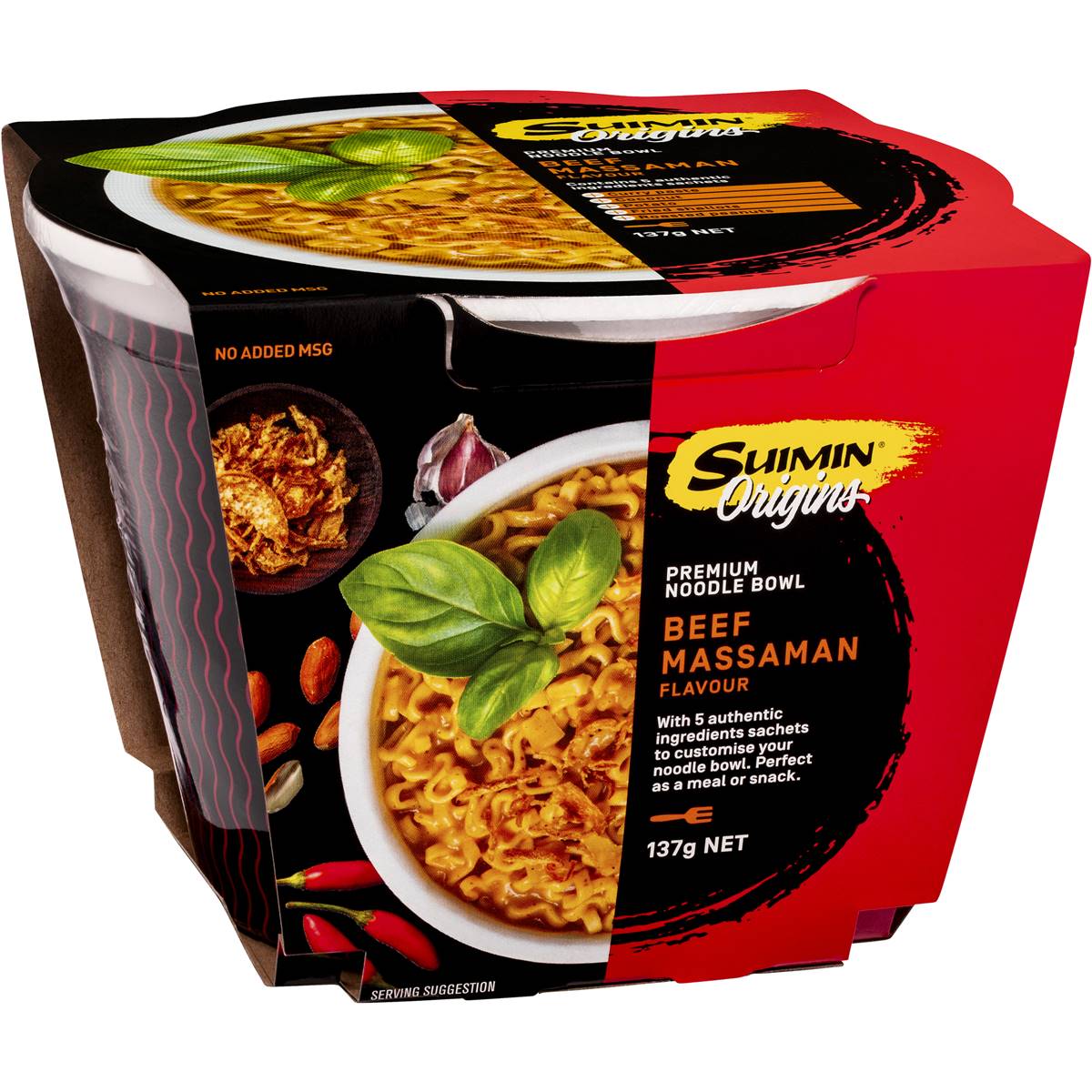 Calories in Suimin Noodles Beef Massaman Curry calcount