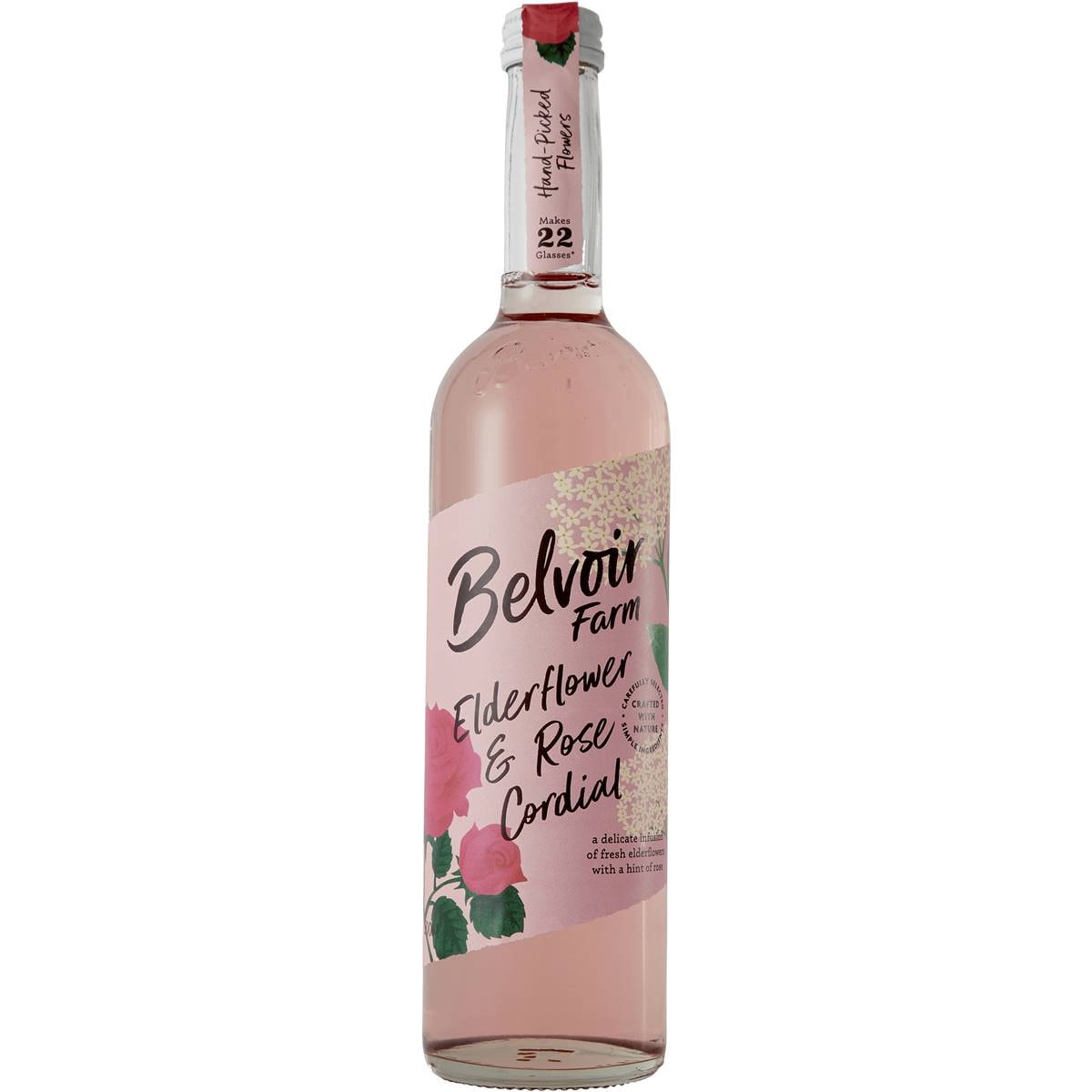 Belvoir Farm Elderflower & Rose Cordial 500mL