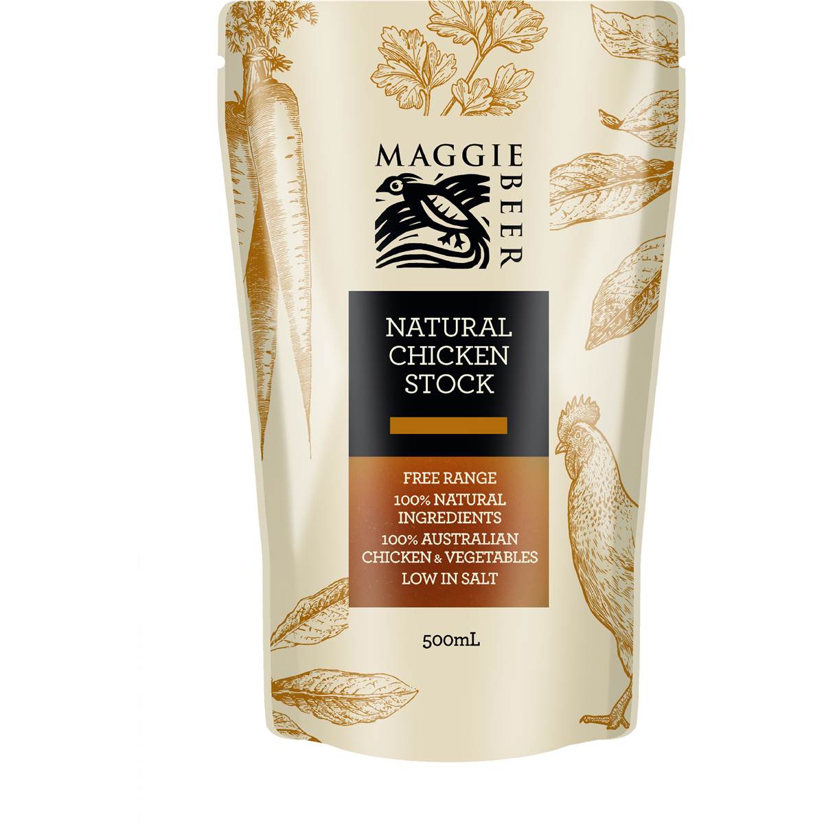 Maggie Beer Natural Chicken Stock Free Range 500mL