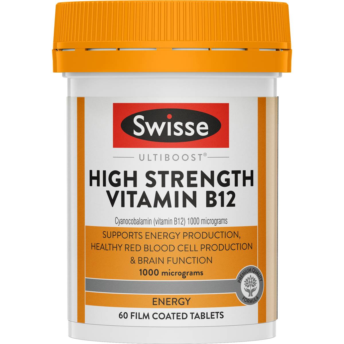Swisse Ultiboost High Strength Vitamin B12 Tablets 60 pack