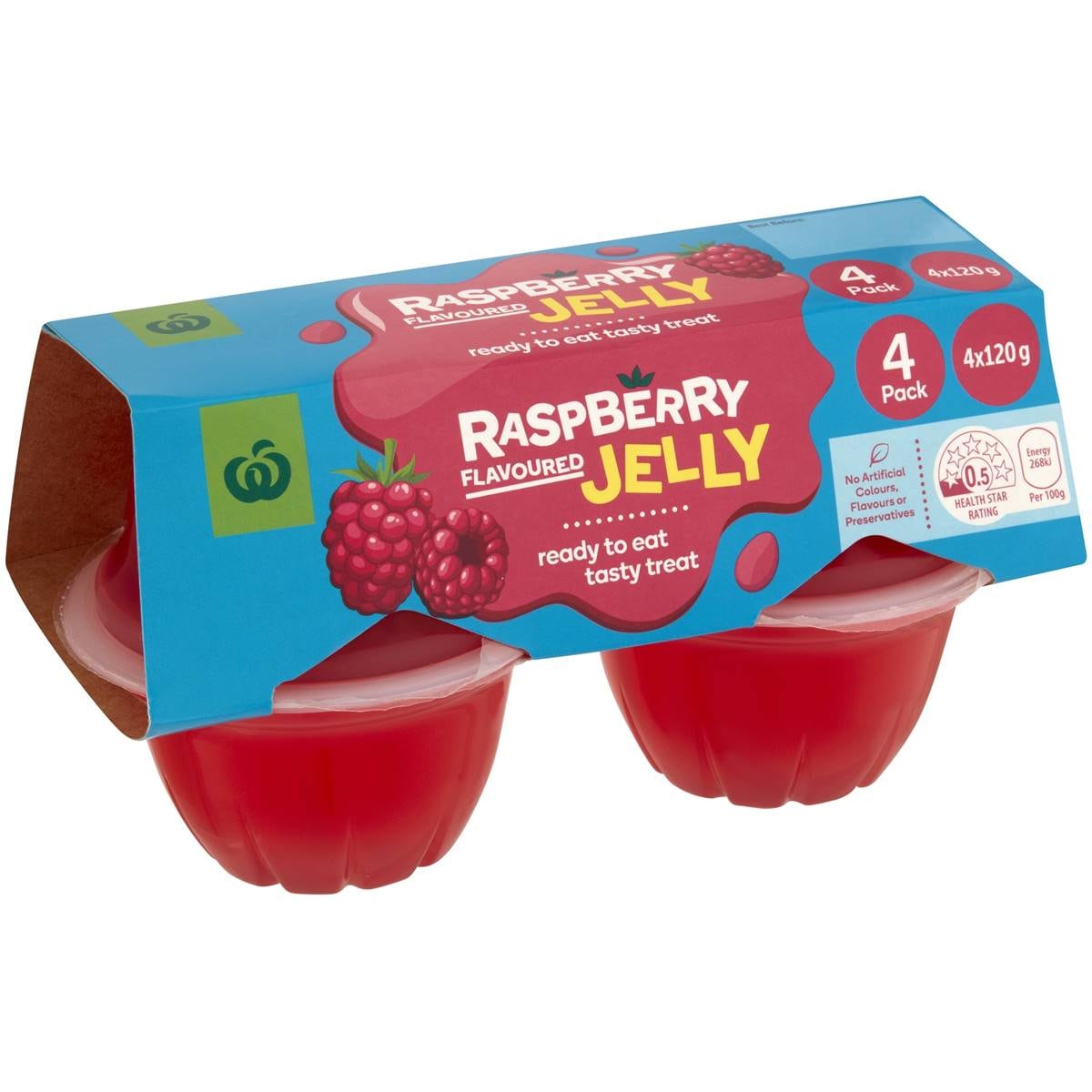 64 calories in Woolworths Raspberry Jelly (100g) calcount