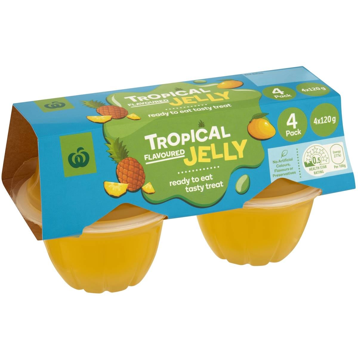 Calories in Woolworths Tropical Flavour Jelly calcount