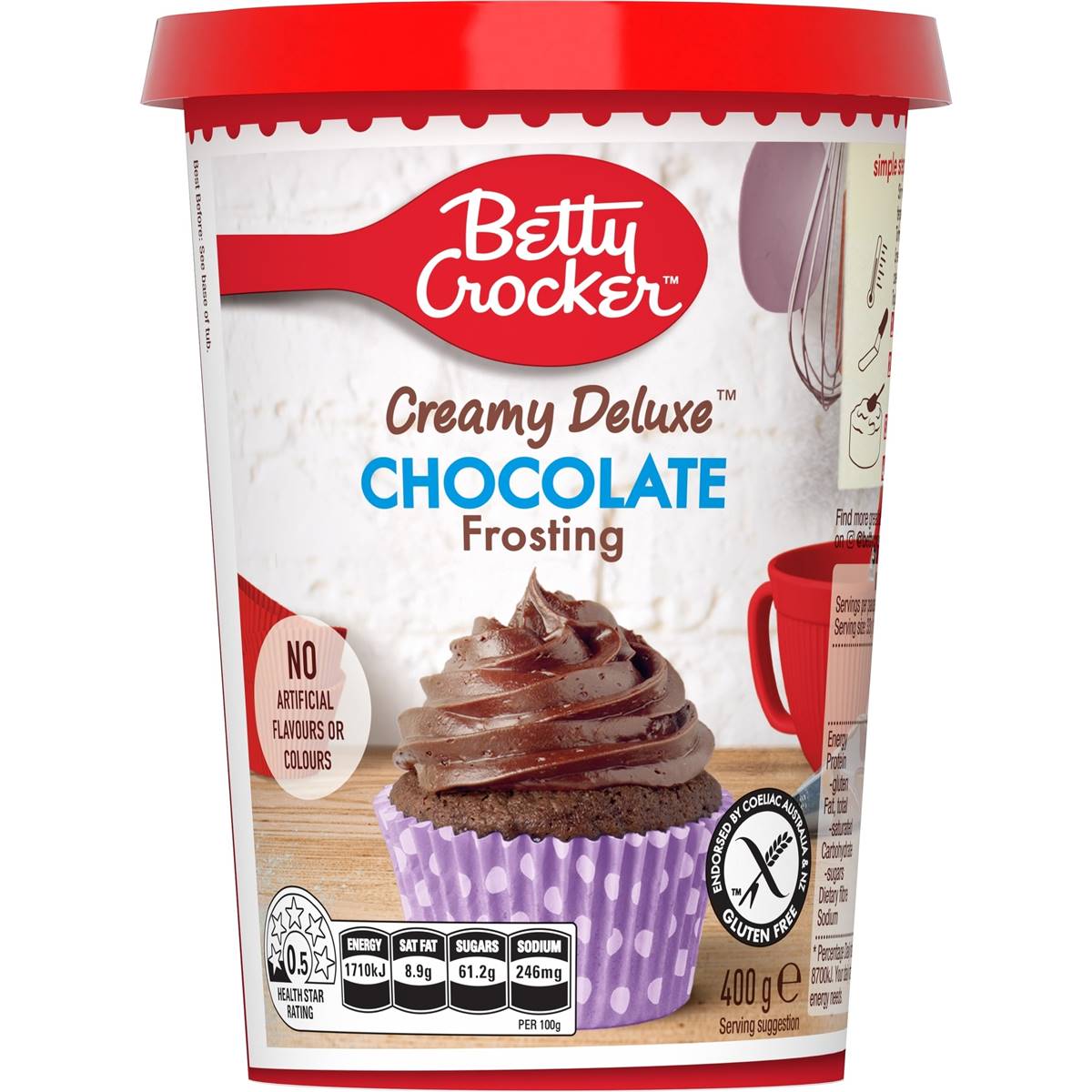 Calories in Betty Crocker Chocolate & Hazelnut Frosting calcount