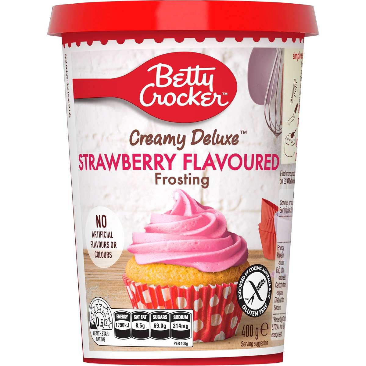 Calories in Betty Crocker Strawberry Frosting calcount