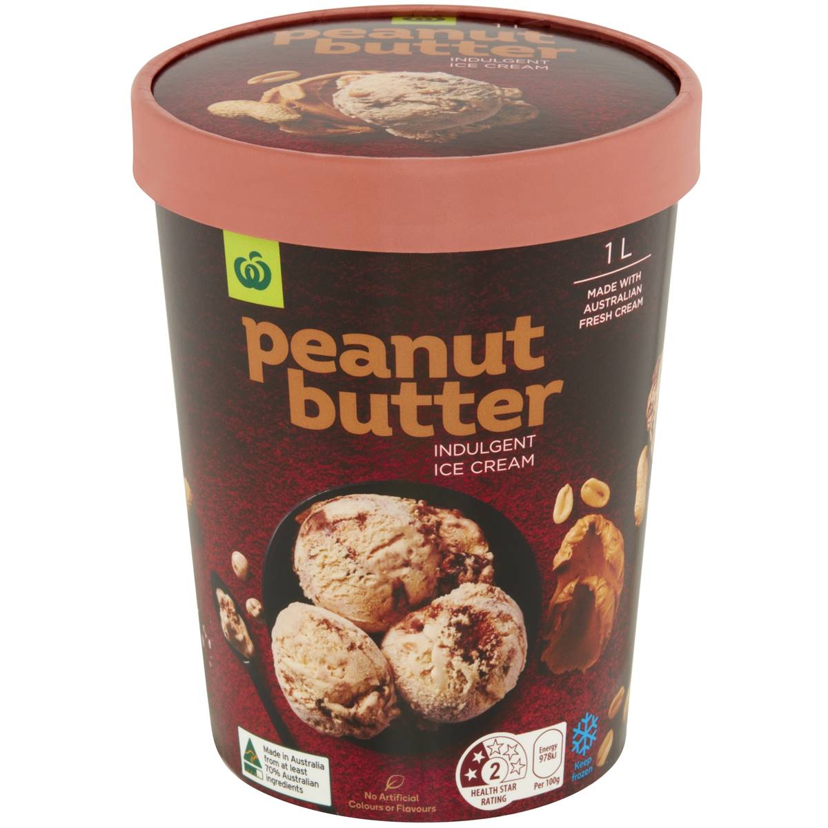 Calories In Woolworths Peanut Butter And Salted Chocolate Ice Cream Calcount 4652