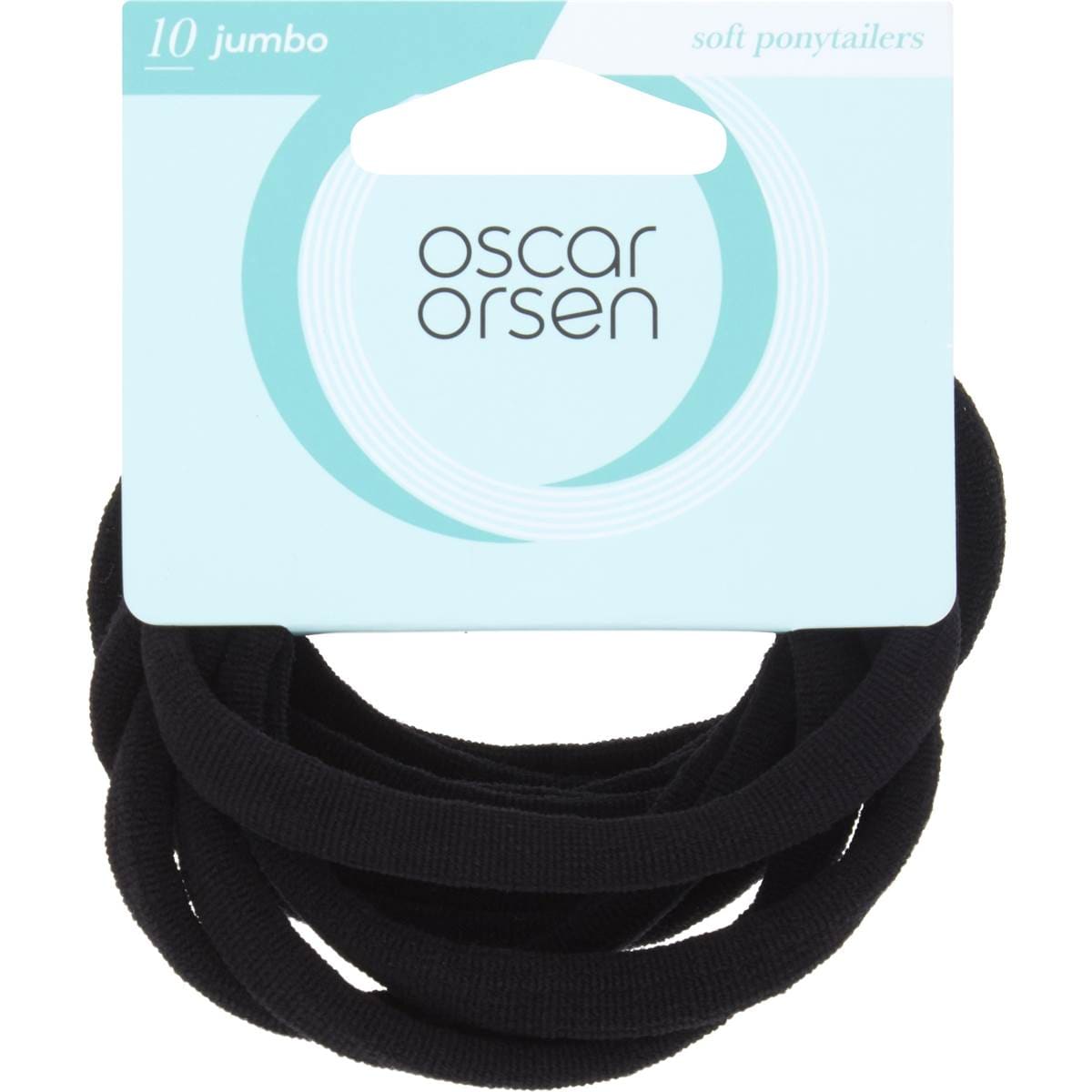 Oscar Orsen Jumbo Soft Ponytailers Black