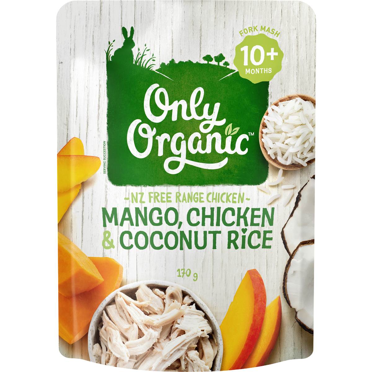 Only Organic Mango Chicken & Coconut Rice 170g