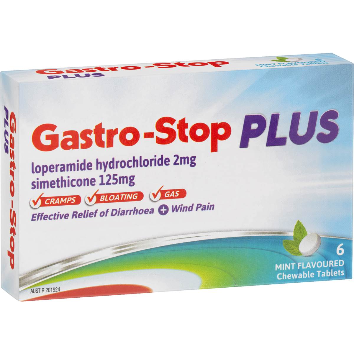 Gastro-Stop Plus Diarrhoea & Wind Pain Relief Tablets