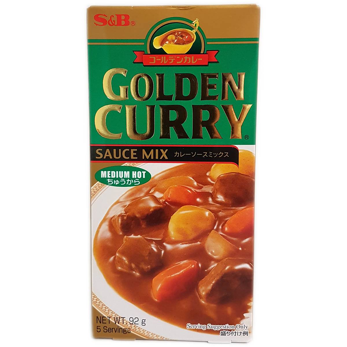 Calories in S&b Curry Mix Golden Medium Hot