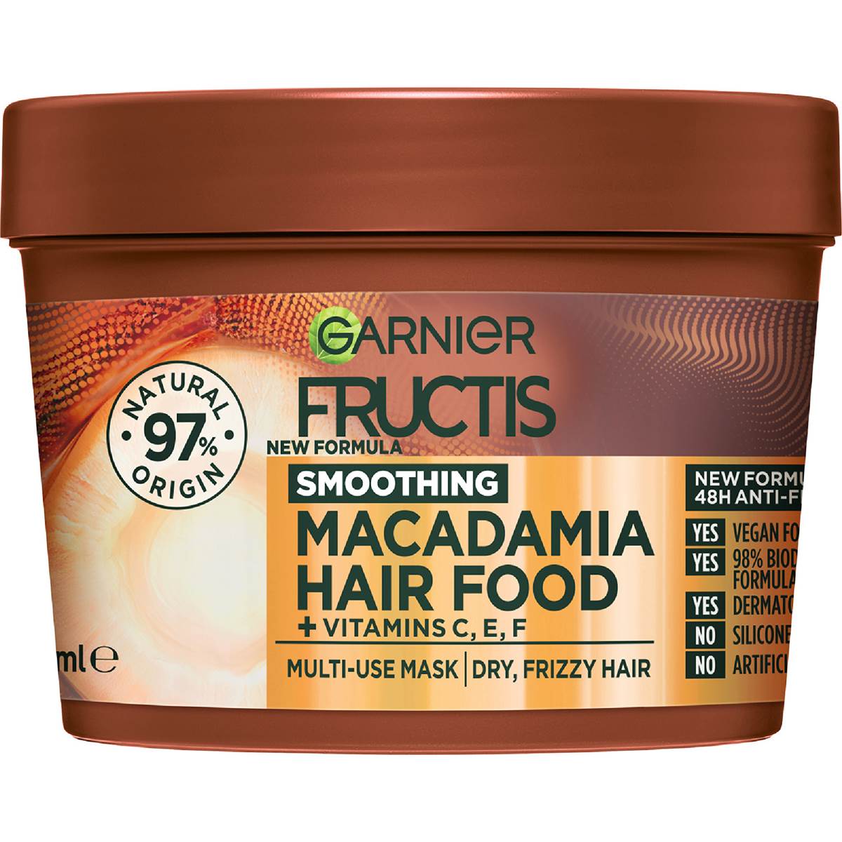 Garnier Fructis Hair Food Smoothing Macadamia 390mL